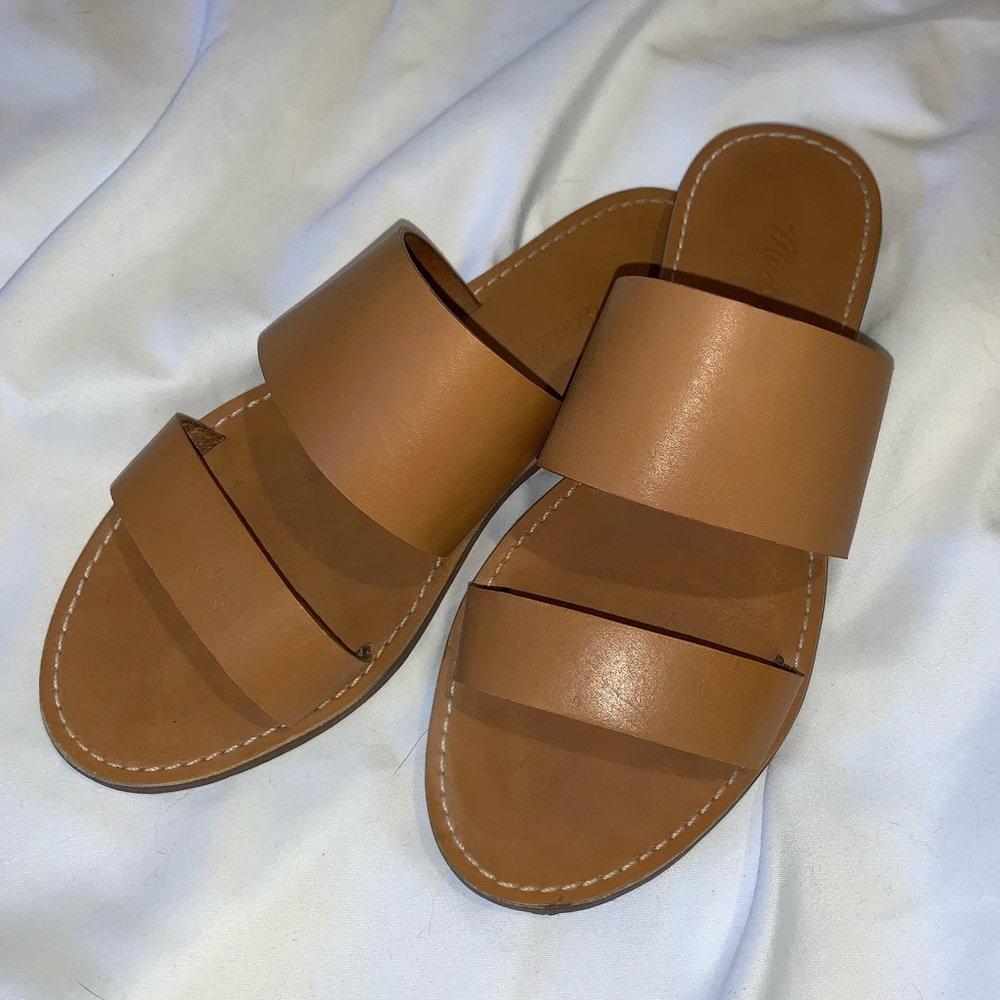 👖 Madewell Boardwalk Double Strap Sandal in Camel